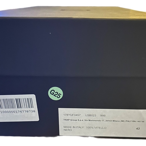 8 by YOOX Men’s Polished Leather Penny Loafers, NWT - Picture 6 of 7